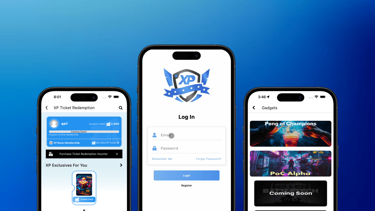 XP Network mobile app showing a live tournament bracket